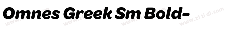 Omnes Greek Sm Bold字体转换